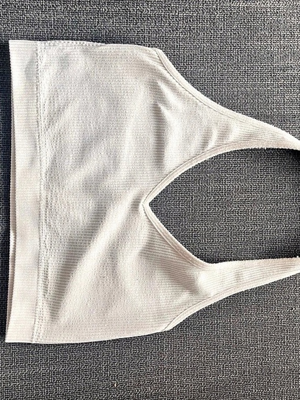 White ribbed crop top. Like New